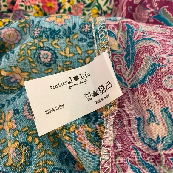 NATURAL LIFE Colorful Floral Maxi Skirt - Picture 8 of 8